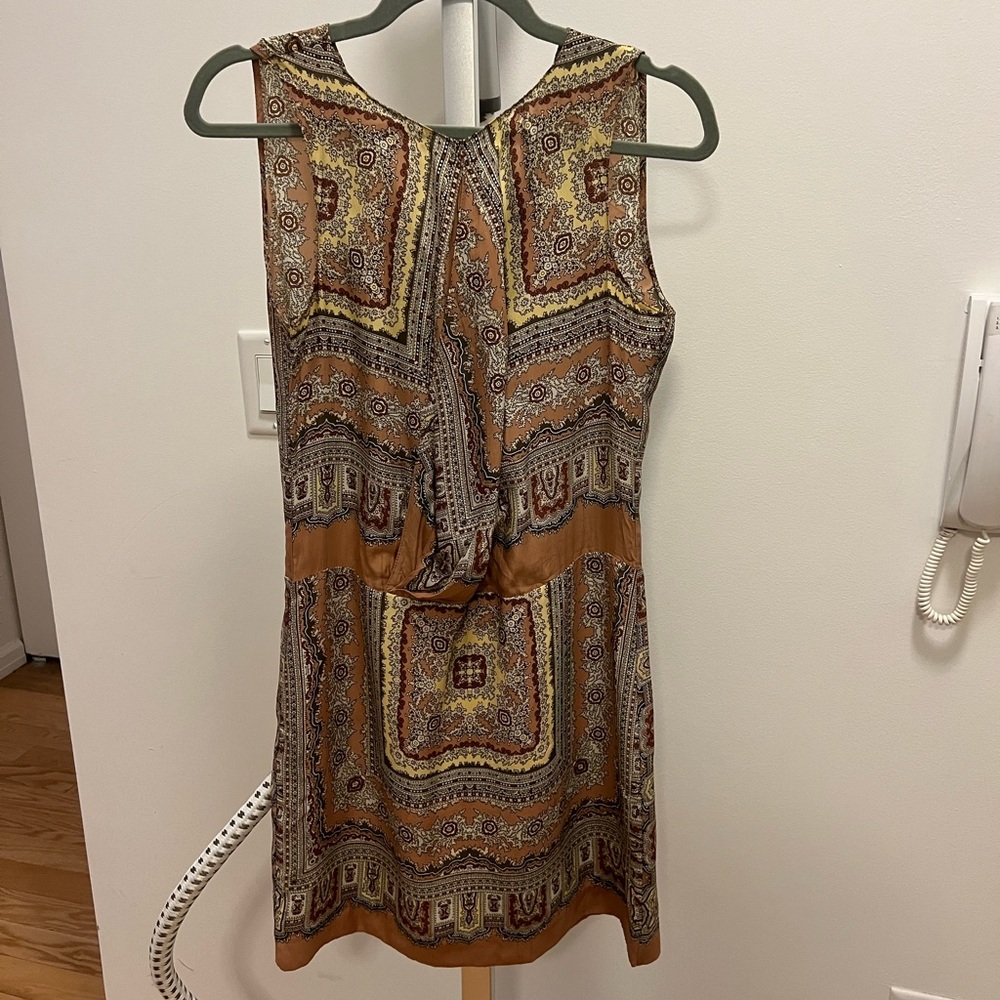Vintage Zara Pattern 100% Silk Dress